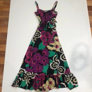 kimchi + blue Purple Floral Midi Dress